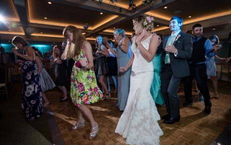 Dancing the cupid shuffle at Abenaqui Country Club. Photo by Rick Bouthiette Photography - Audio Events